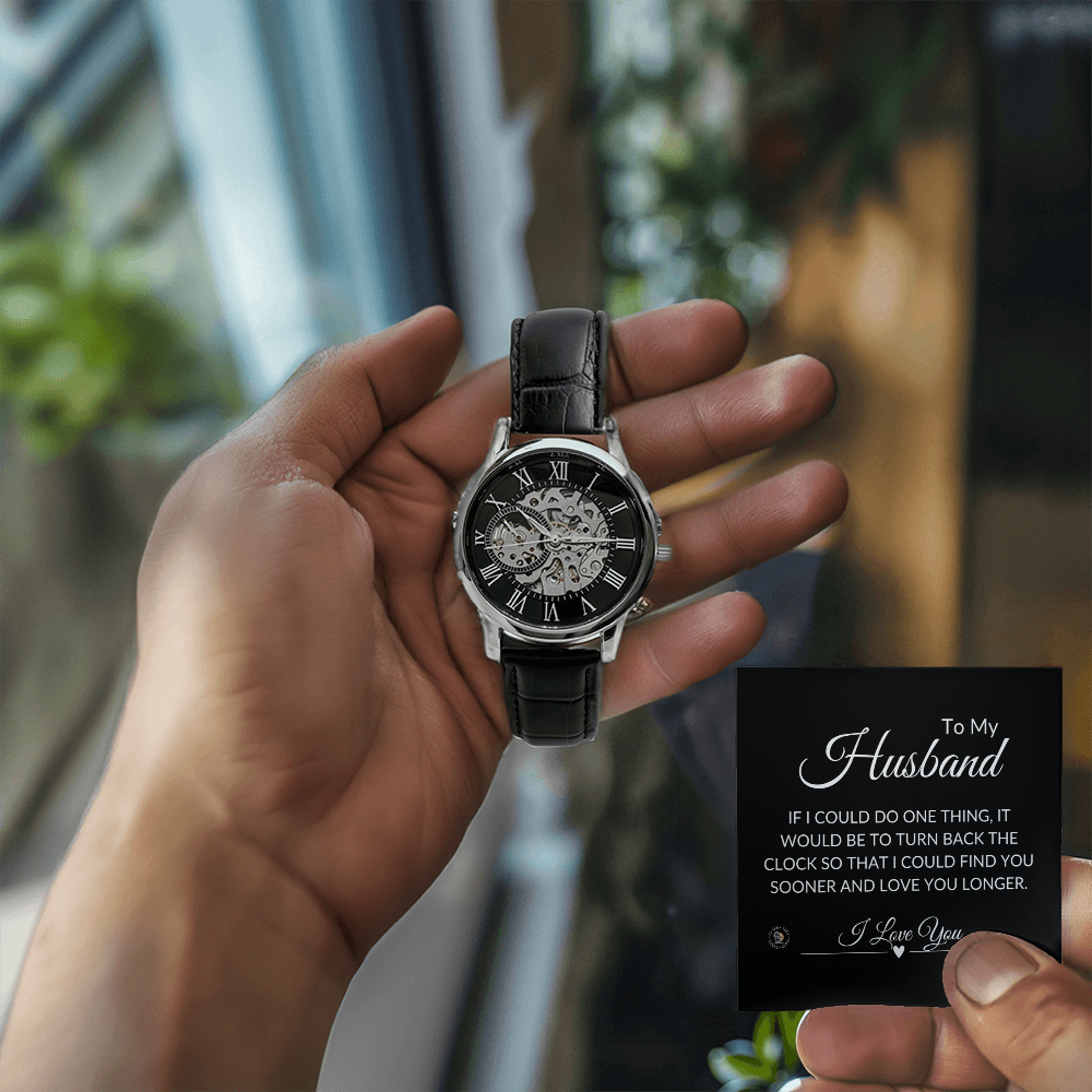 To My Husband” – Time Back Love Note Watch