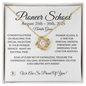 Pioneer School Personalized | Love Knot Necklace