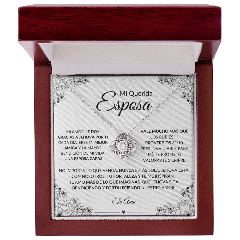 A Mi Bella Esposa - Collar Love Knot - Español