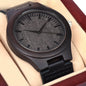 To My Son | Wooden Watch w/Encouraging Message Card | LOVE MOM & DAD