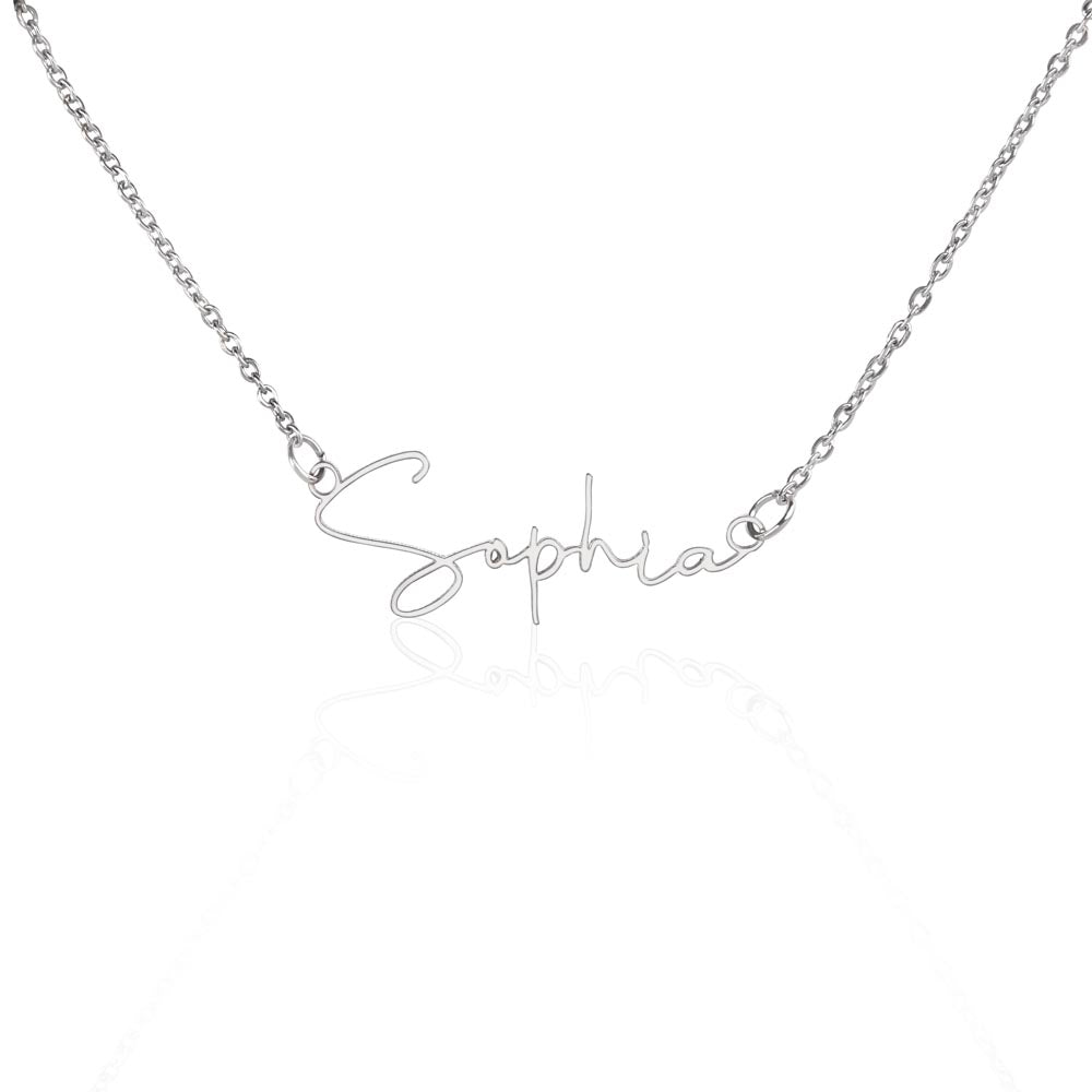 To My Future Wife β Personalized Name Necklace with Faith-Filled Message Card