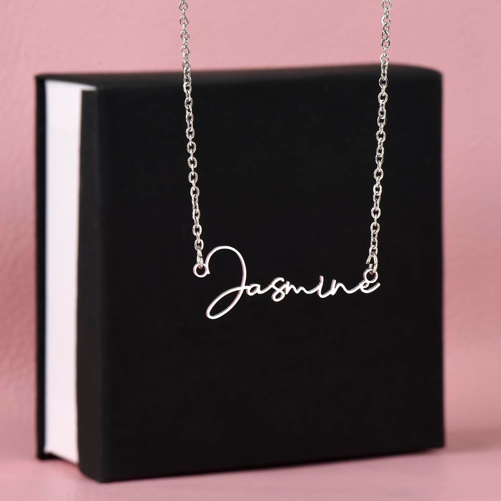To My Future Wife β Personalized Name Necklace with Faith-Filled Message Card