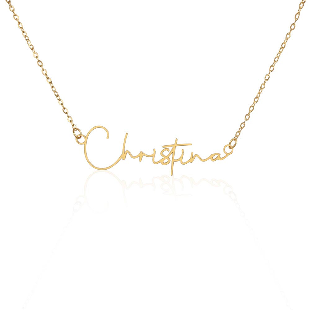 To My Future Wife β Personalized Name Necklace with Faith-Filled Message Card