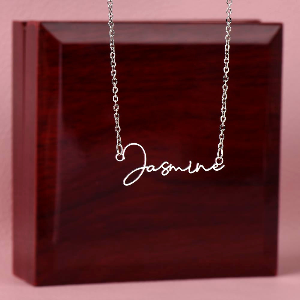 To My Future Wife β Personalized Name Necklace with Faith-Filled Message Card