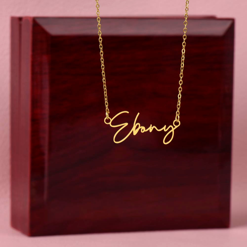 To My Future Wife β Personalized Name Necklace with Faith-Filled Message Card