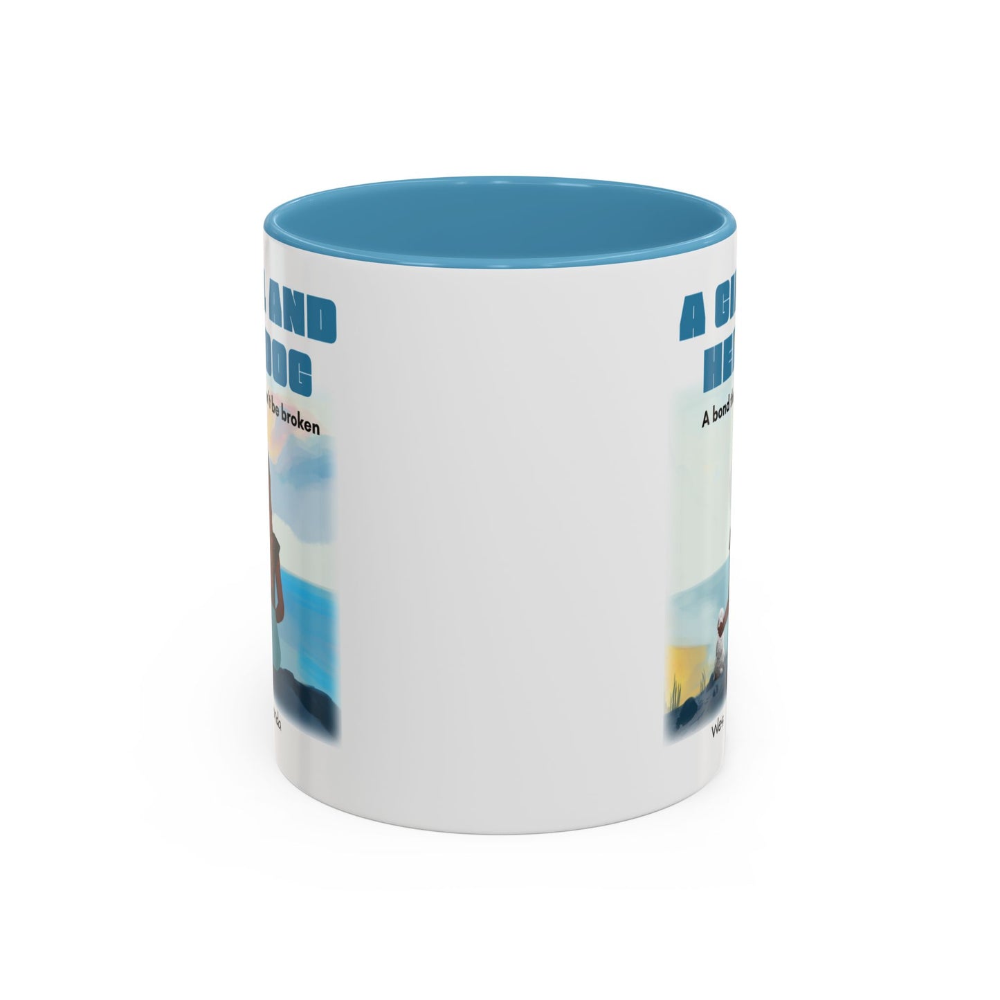 Inspirational Bond Coffee Mug - A Girl and Her Dog - Perfect Gift for Dog Lovers