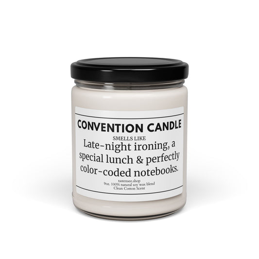 Convention Candle – Clean Cotton (9oz Soy Wax)