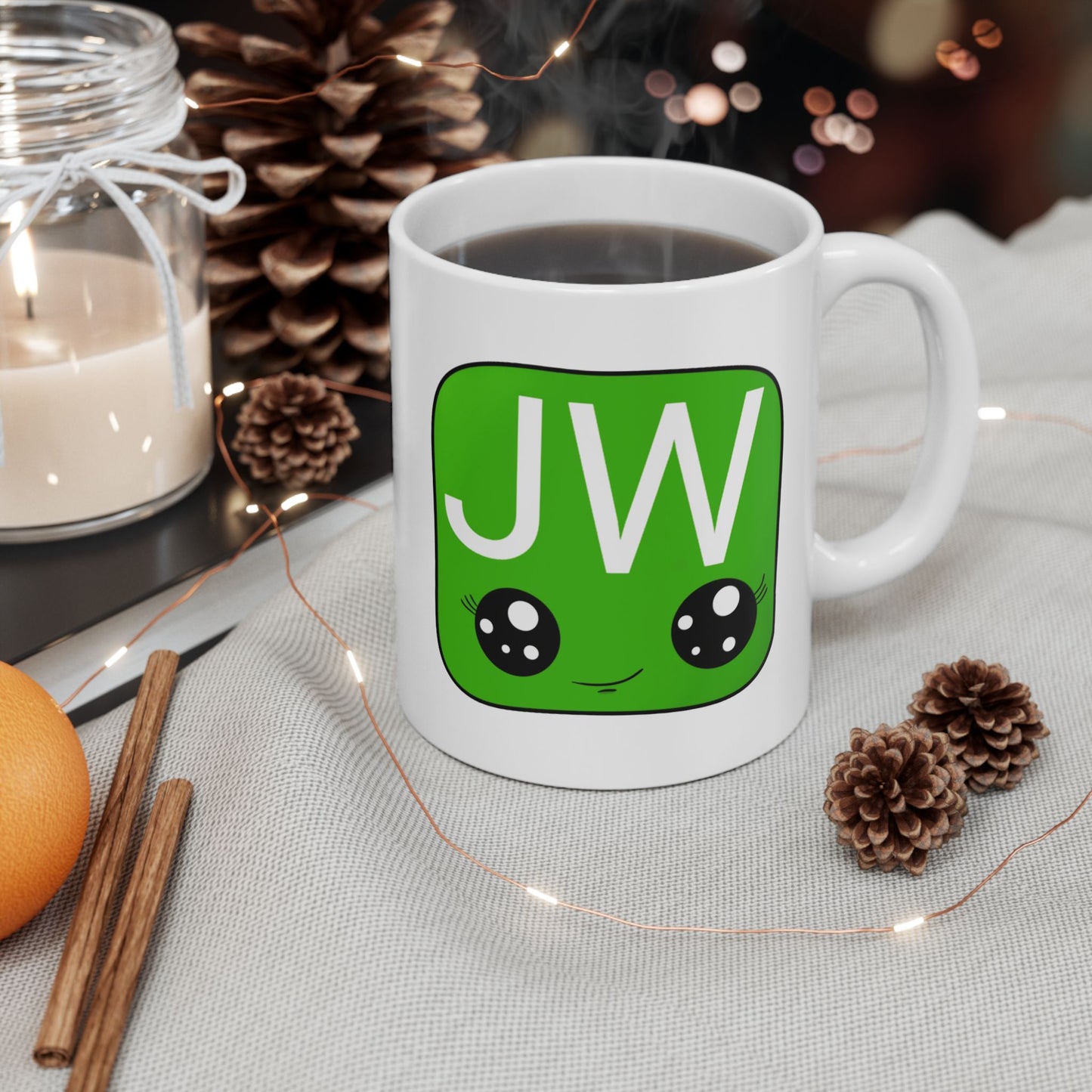 Little Illustrator Collection – JW Smiley Mug (Hand-Drawn Edition)