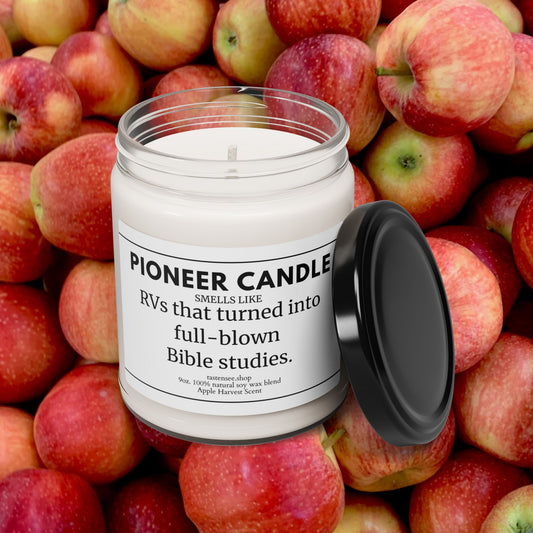 The Pioneer’s Candle  - Bible Study Inspired Apple Harvest Aroma (9oz Soy Wax)