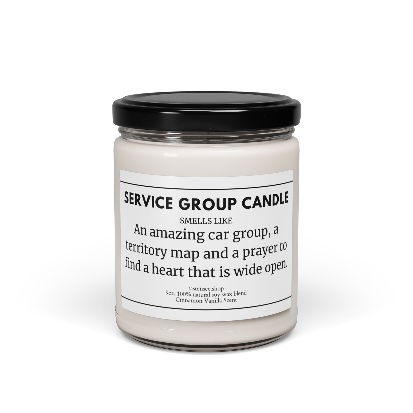 Service Group Candle – Cinnamon Vanilla Scent (9oz)