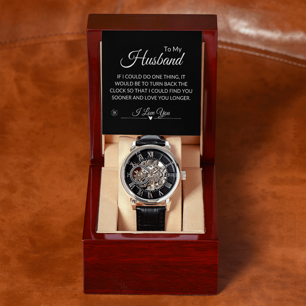 To My Husband” – Time Back Love Note Watch