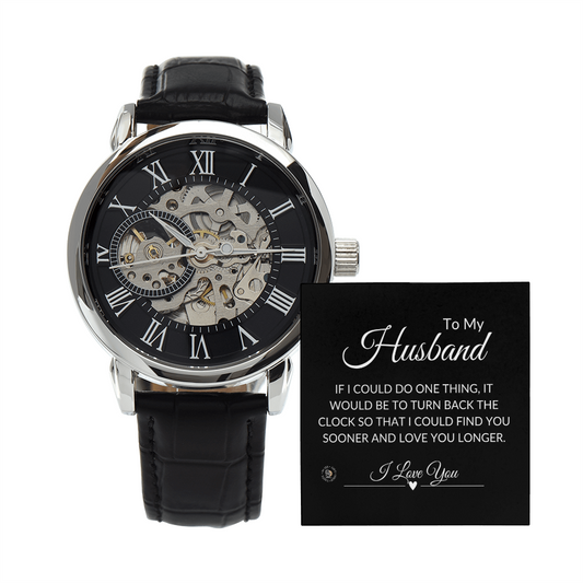 To My Husband” – Time Back Love Note Watch