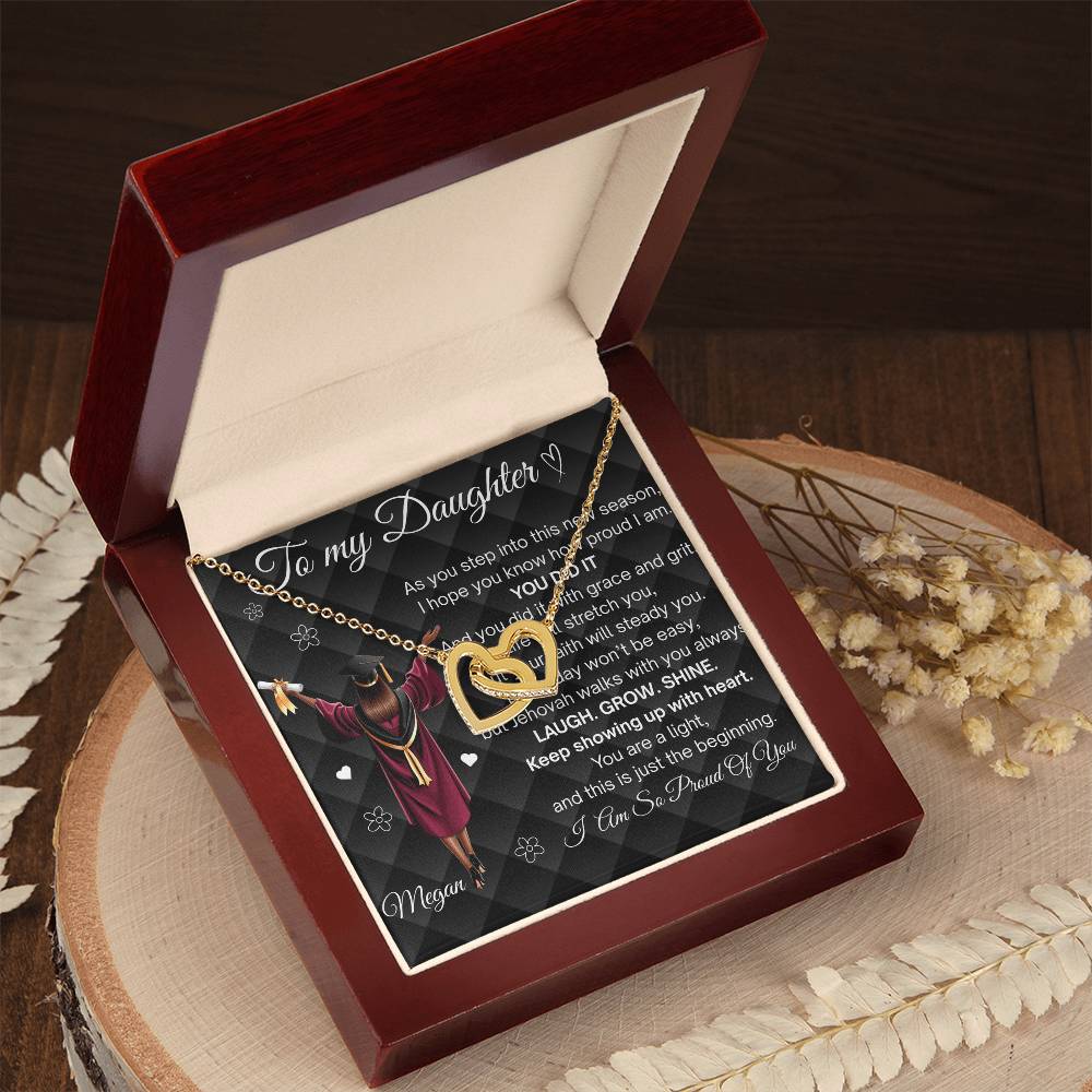 To My Daughter | Graduation Necklace w/ Encouraging Message