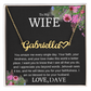 To My Wife – “Faithful & Appreciated” Message Card Necklace Gift