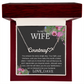 To My Wife – “Faithful & Appreciated” Message Card Necklace Gift